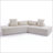 Modern 4-Seater Sectional Couch with four pillows-1415024654