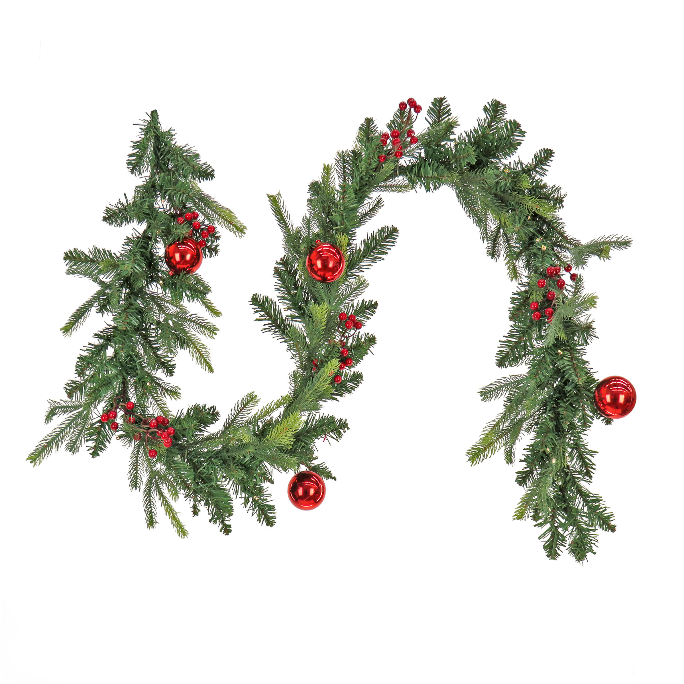 72'' in. Lighted Faux Garland