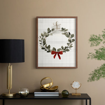 «Christmas Holiday Art CDXLI», reproduction d'art encadrée - bois massif
