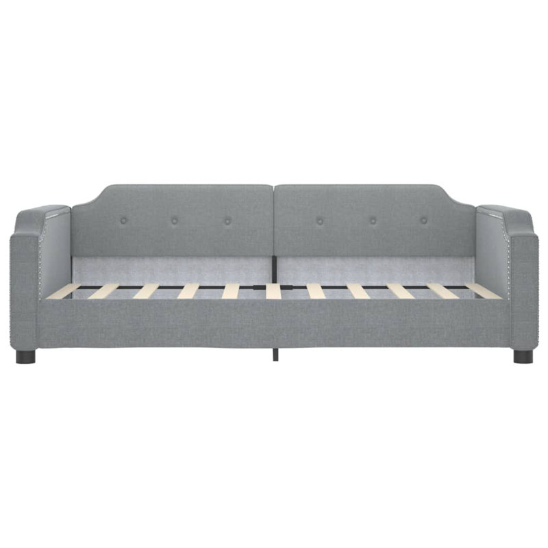 Anglea Upholstered Daybed, Light Gray