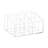 Mind Reader Desktop Organizer, 7-compartment, Office Essentials, Modern, Office, Acrylic, Clear