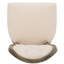 Chaise d'appoint rembourrée en lin capitonnée Fleur