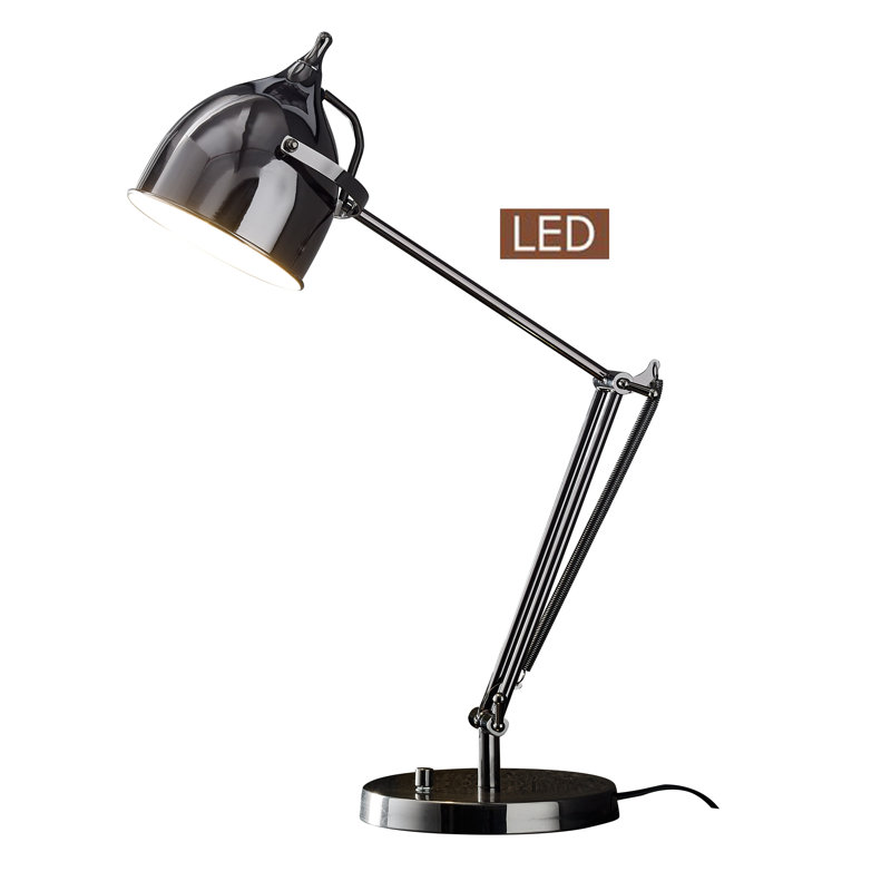 Lampe de bureau 27,5 po , Noir de jais
