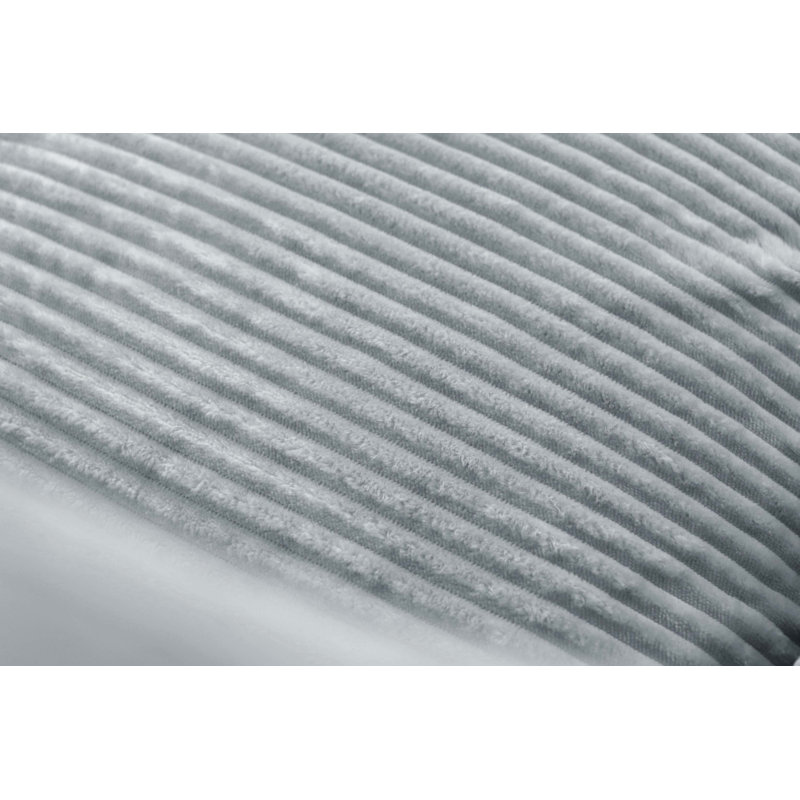 Fauteuil à billes Cozy, Velours côtelé gris