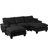 Sailboat-Inspired Cloud Modular Sofa With Movable Ottomans