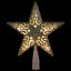 Décoration pour sommet de sapin en forme d'étoile scintillante et lumineuse - lumières claires-690188024-742343900