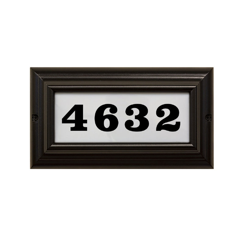 Plaque d’adresse murale sur 1 ligne edgewood, Oui
