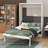 Full-Scale Murphy Bed Outfitted With 2 Drawers