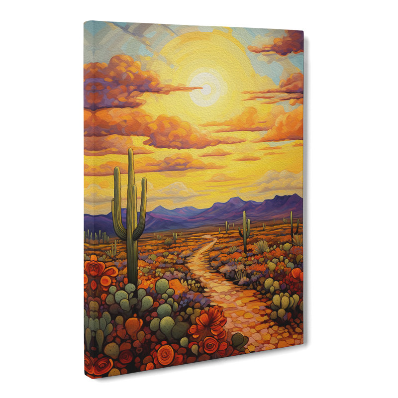 Desert Impressionism - Wrapped Canvas, 76cm H x 50cm W x 3cm D