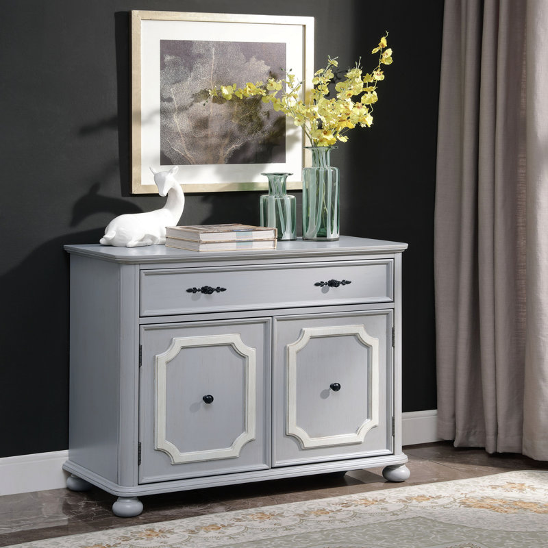 Gray Finish Cabinet
