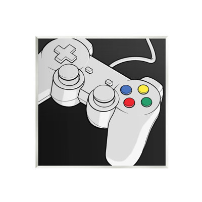 Stupell Industries Video Gaming Controller Wall Plaque Art By Marcus Prime In Black