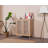 Modern Oak Sideboard with Soft-Close Doors, 35.4 x 41.3 x 16.1 inches | 100% Melamine Coated Chipboard, MDF Frame, Pine Wood Decor | Wall-Mountable Design, Multiple Shelves | Scandinavian Geometric Style