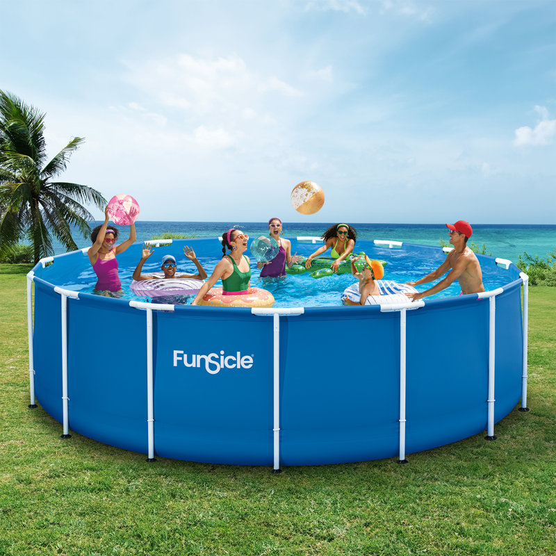Ensemble de piscine hors-terre à cadre rond 15 pi x 48 po Funsicle