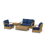 Madera Outdoor 13 - Piece Teak Conversation Set