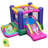  Inflatable Bounce House Kids 6-in-1 Jumping Castle With Slide Ball Pit With 480w Blower