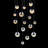 Grapes 16 - Light LED Cluster Pendant-14262619-14262618