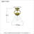 Carles Glass Semi Flush Mount