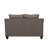 Charcoal Grey Transitional Grey Loveseat with Pillows