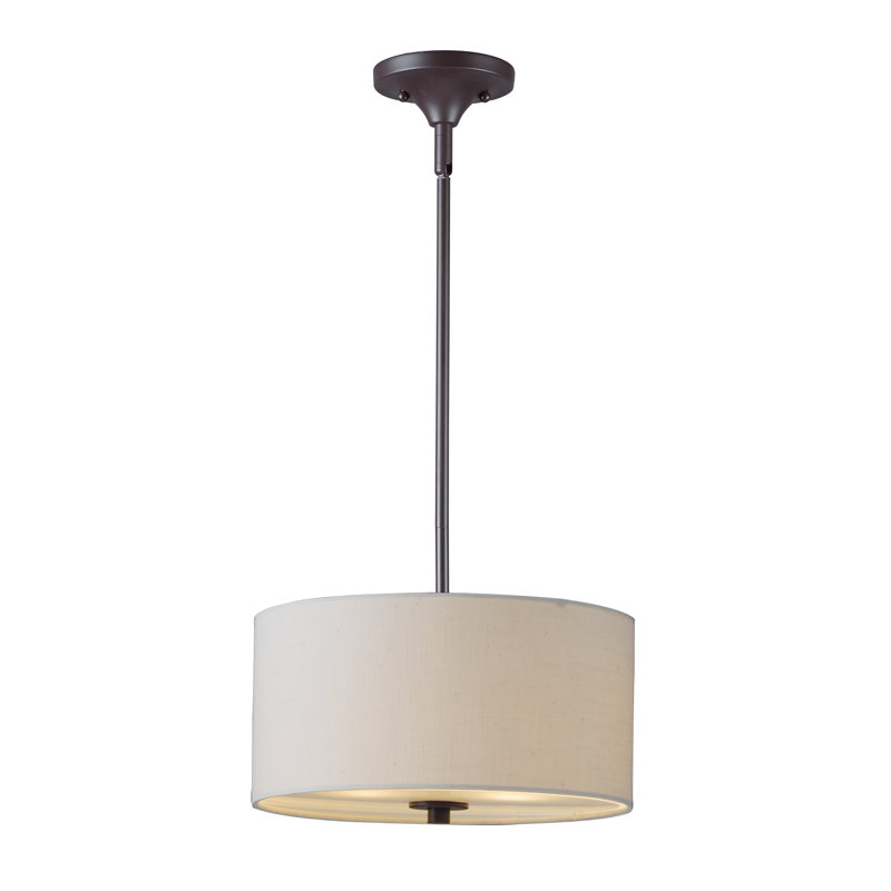 Alceo 2 - Light Drum Pendant, Oil Rubbed Bronze