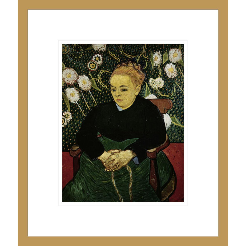 «Woman Rocking a Cradle» (Augustine Roulin) par Vincent van Gogh, impression giclée encadrée, H 16,15 po x l 13,75 po