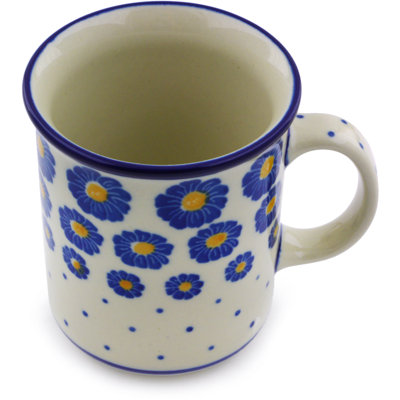 10 oz. Grande tasse en grès - Zinnia bleu