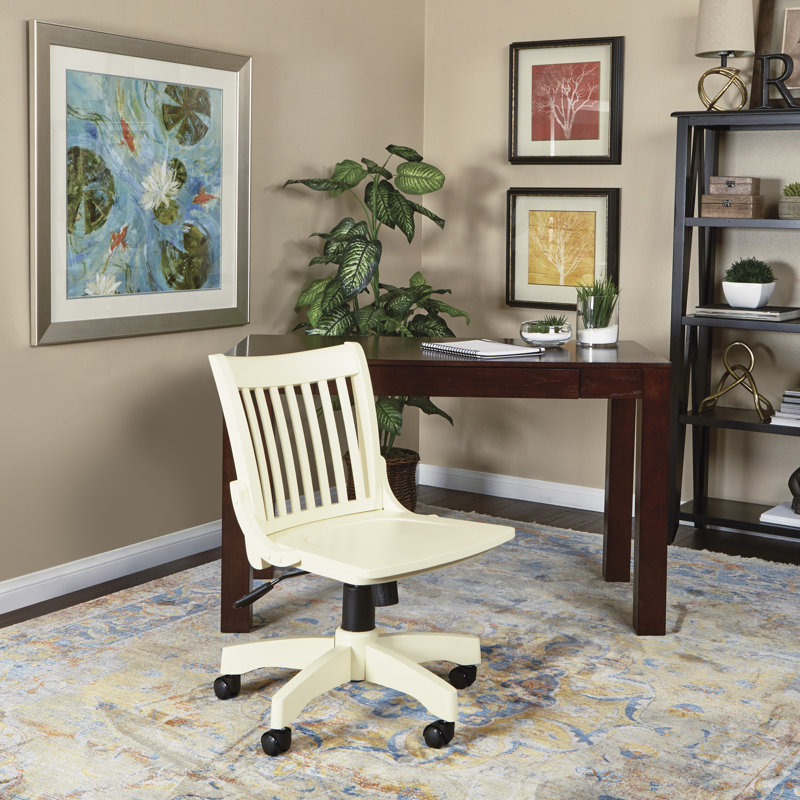 Bankers Chair, Antique White, No