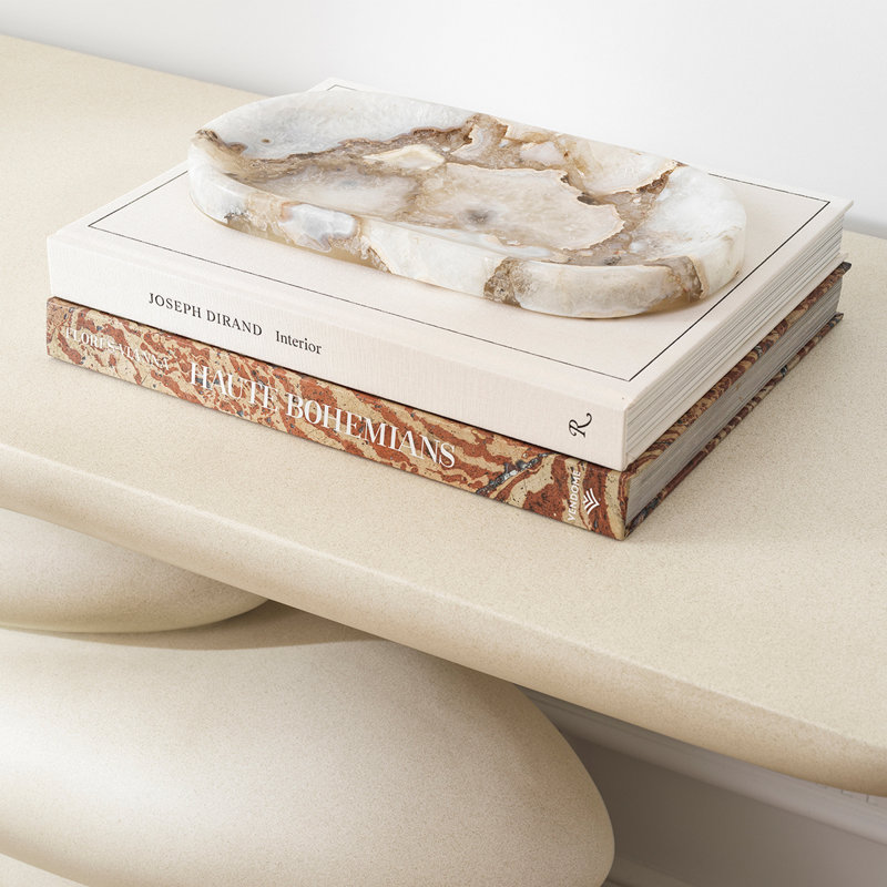 Sonora Faux Marble Decorative Tray