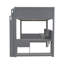 Lit mezzanine en bois avec bureau Wood