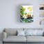 Art mural sur toile tendue - «Zen Orchid And Candle» par Joanna pour le salon, la chambre à coucher ou le bureau - 14 x 19-22372069