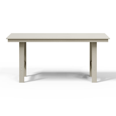 Table de salle à manger rectangulaire en plastique Joubert l 34 po x P 66 po