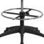 Mid-Back Mesh Ergonomic Drafting Chair with Adjustable Foot Ring and Flip-Up Arms