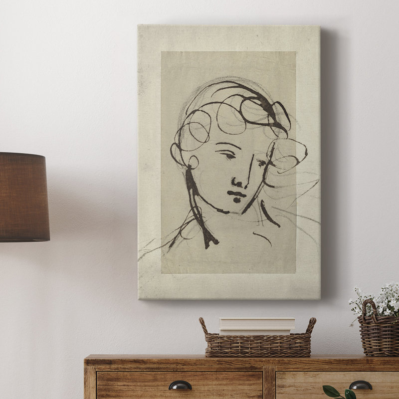 Croquis rétro CV - galerie Cavas, H 36 po x l 24 po
