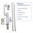 Bathroom Sink Faucet with Spray Function and Temperature Display for Anti-Skid Switch and Hot & Cold and 360° Rotary-119206649