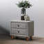 Mobilier de chambre à coucher classique à deux tiroirs gris avec deux tiroirs
