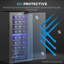 Berhley 86L Wine Cooler 32 Bottles 5-18° Freestanding Wine Fridge Black