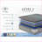 Mattresses | Restonic 14" Euro Top Hybrid Mattress, Full, Plush Cooling Comfort | Foam | Light Gray + Sky Blue-123026237-123026238