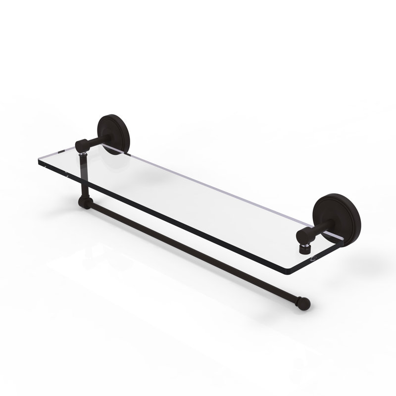 Alcott Bracket Shelf with Towel Bar, Oil Rubbed Bronze