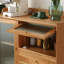 Armoire d'appoint en verre avec poignée en laiton-384186918