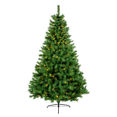 Pre-lit Artificial Monlitt Fir Christmas Tree with Metal Stand