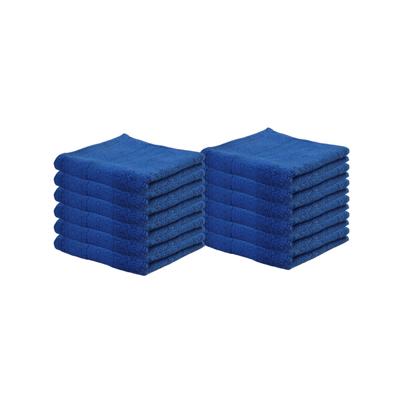 Cotton Hand Towel (Pack of 12), Blue