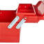 Boîte à outils pliante en porte-à-faux à 2 niveaux et 3 plateaux avec poignées doubles 14 po Red | Fournir de l'espace pour l'organisation des outils Trou de serrure Rangement sécuritaire Flip Top Accès rapide Utilisation portable Utilisation confortable