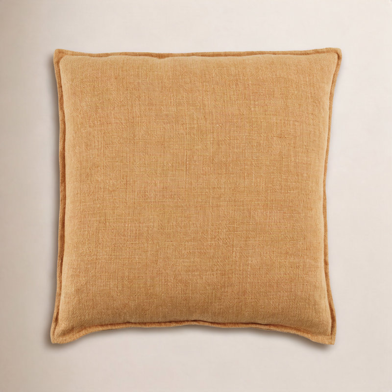 Burbank Square Pillow, 20" x 20", Light Terracotta, Pillow Cover Only - No Insert