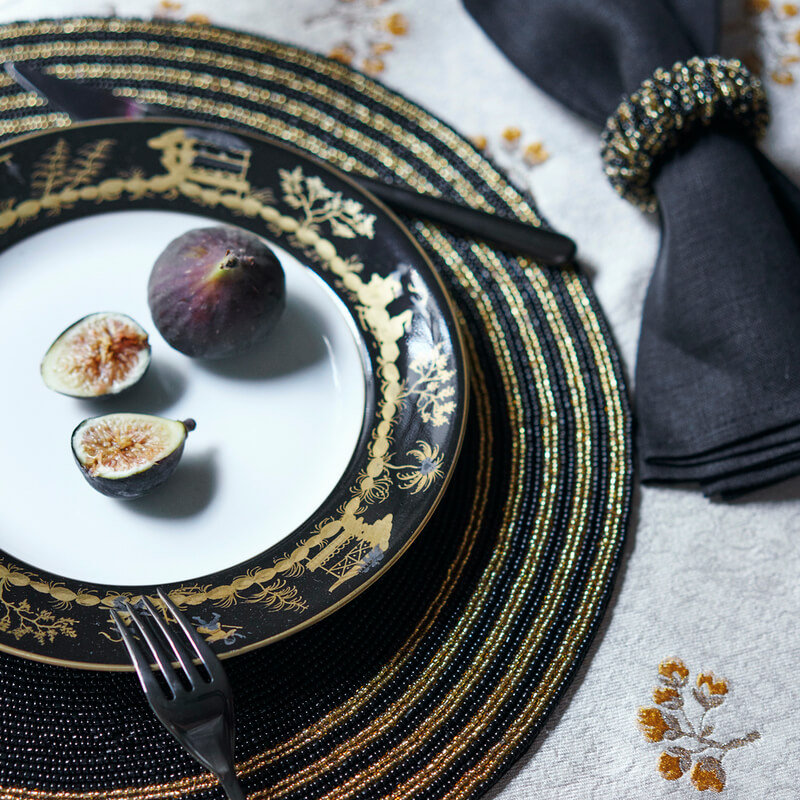Sparkle Placemats, Black