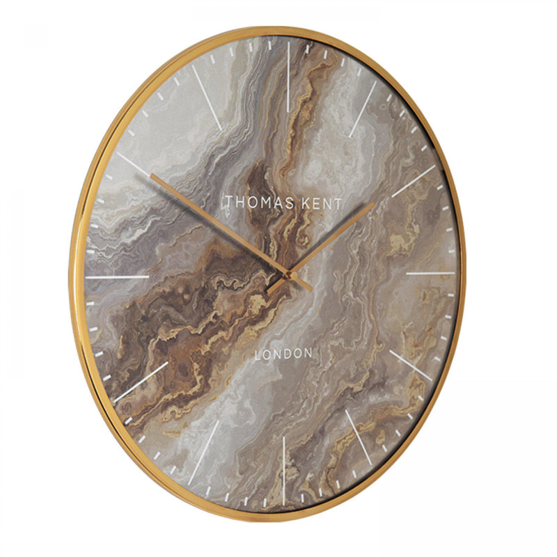 Oyster Wall Clock, Bronze, 71cm H x 71cm W x 4cm D