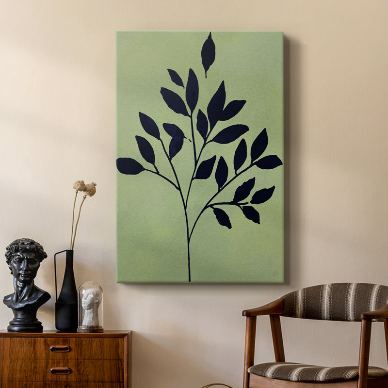 Earthly Botanical I -Custom Wrapped Gallery Cavas, 36" H x 24" W