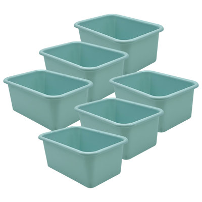 Petit bac de rangement en plastique, paquet de 6