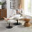 Upholstered Swivel Accent Chair With Ottoman-499478384