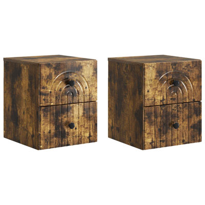 33cm W Manufactured Wood Bedside Table