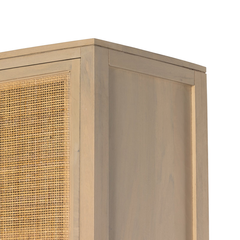Caprice Tall Cabinet, Natural Mango/Light Brown