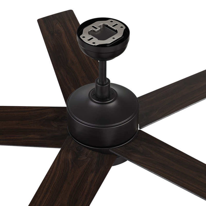 52'' Ceiling Fan with LED Lights, Black